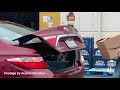 Volunteering at the Food Bank Drive-Thru Amid the Coronavirus Pandemic