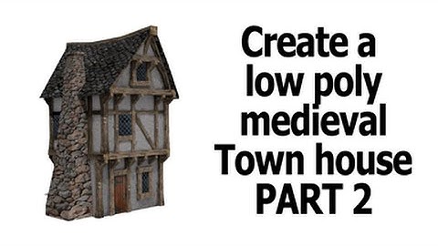 Blender | low poly house unwrap and texture | part 2
