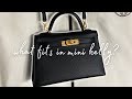 WHAT FITS IN HERMES MINI KELLY 20 II | CLOSEUP IN-DEPTH REVIEW & WHAT'S IN MY HERMES BAG