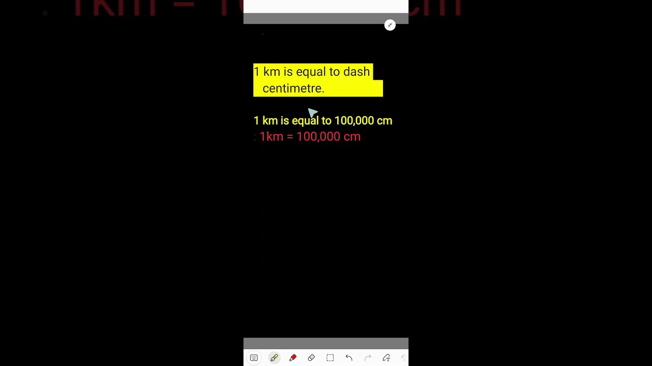 1 Km Is Equal To Dash Centimetre maths YouTube 1 Km Is Equal To Dash Centimetre maths YouTube