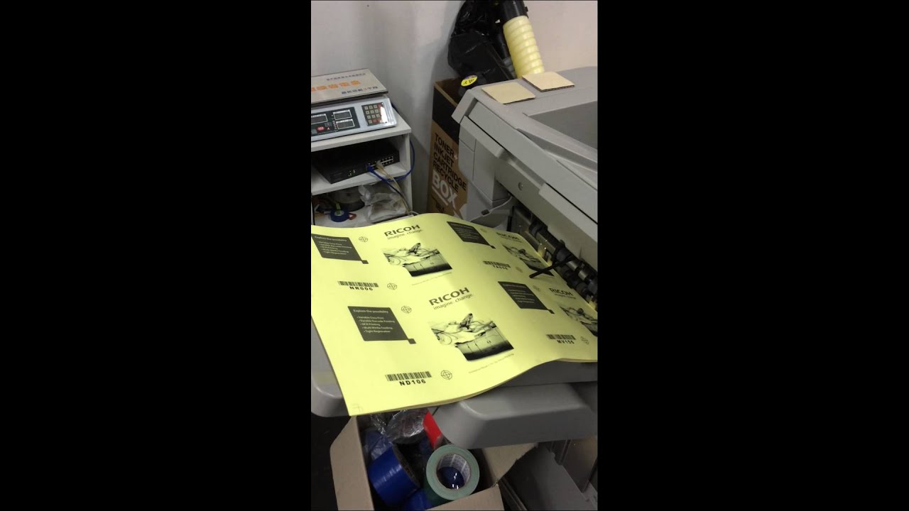 NCR printing on Rich C751