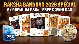 RAKSHA BANDHAN PHOTO FRAME DESIGN TEMPLATE | FREE DOWNLOAD 2026 screenshot 3