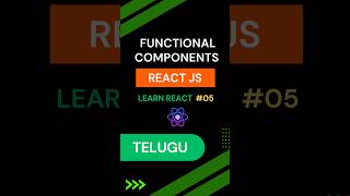 Functional Components in React JS - Telugu | Learn React #5 | React JS Tutorial in Telugu | React JS screenshot 1