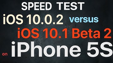 iPhone 5S : iOS 10.0.2 vs iOS 10.1 Beta 2 / Public Beta 2 Speed Test / Performance Test Build 14B67