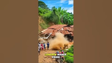 House Destroyed in a Flash 🚨#landslide #disaster #shortvideo