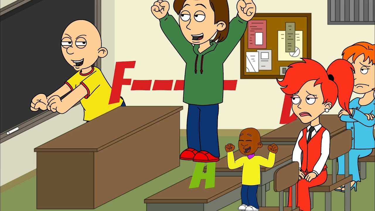 Caillou fails Miss Martin and gets ungrounded - YouTube