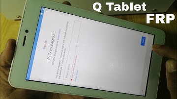 Q mobileTablet V100 FRP brypass Google Account Android Tablet