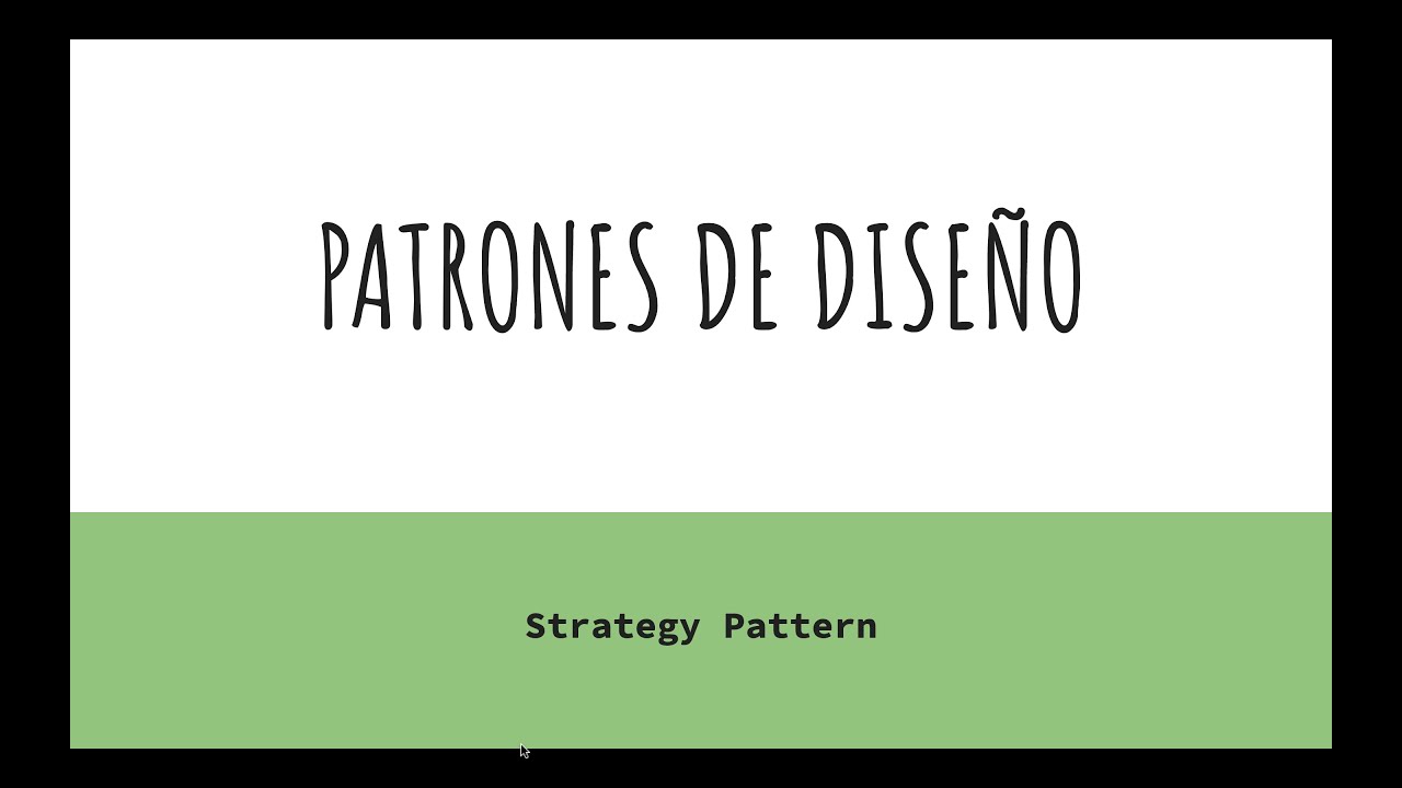 Design Patterns - Strategy Pattern - YouTube