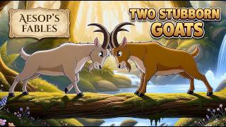 The Two Goats 🐐 Aesop's Fables for Kids | Pride & Humility Moral Story