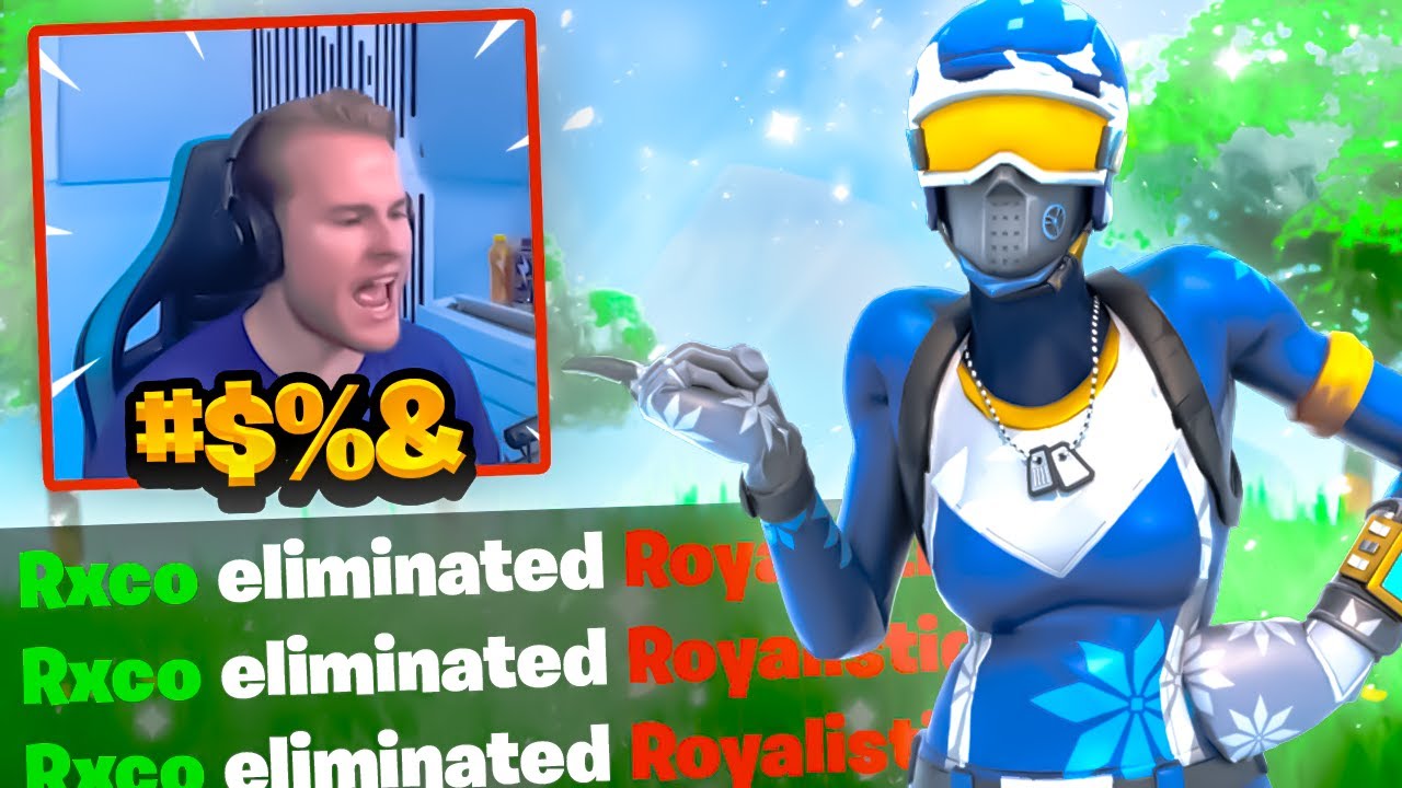 ROYALISTIQ STREAMSNIPEN in FORTNITE... (HIJ WERD BOOS 😡 )