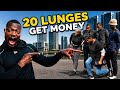 I challange people in sandton to do 20 lunges