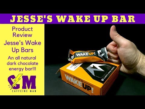 Jesse's Wake Up Bar - Dark Chocolate Caffeinated All Natural Energy Bar Product Review