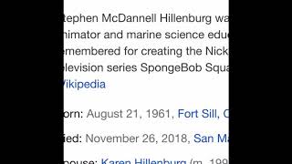 R.I.P. Stephen Hillenburg (2 years later)
