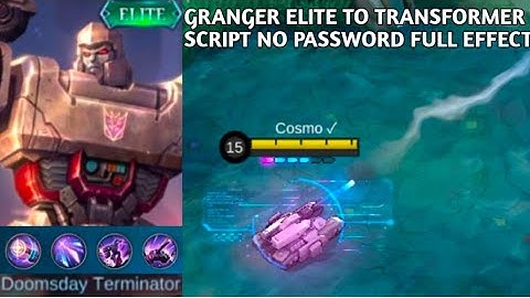 Grnager Elite To Transformer Script No Password Full Effect | Mobile Legends