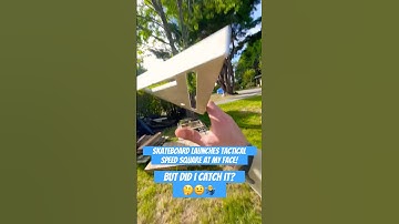 Skateboard launches Tactical Speed Square at my face! 😳 #shorts #skills #fyp #tricks #tools #ninja