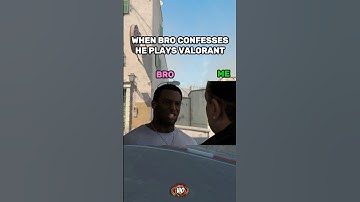 Bro confesses he plays Valorant! 🤦 #cs2