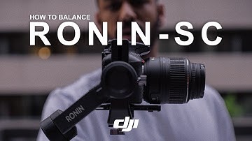 Ronin-SC Setup | How To Balance A Gimbal