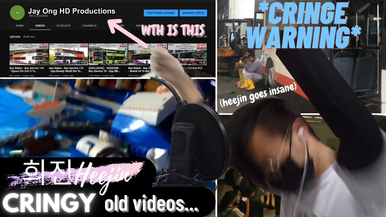 1st Year Anniversary! REACTING to CRINGY OLD VIDEOS from Heejin's OLD YOUTUBE CHANNEL! | 희진Heejin