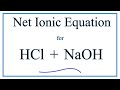 Net Ionic Equations and Spectator Ions