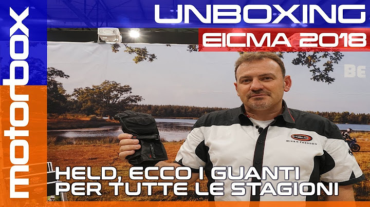 Held Gloves at Eicma 2018 | A glove for all seasons