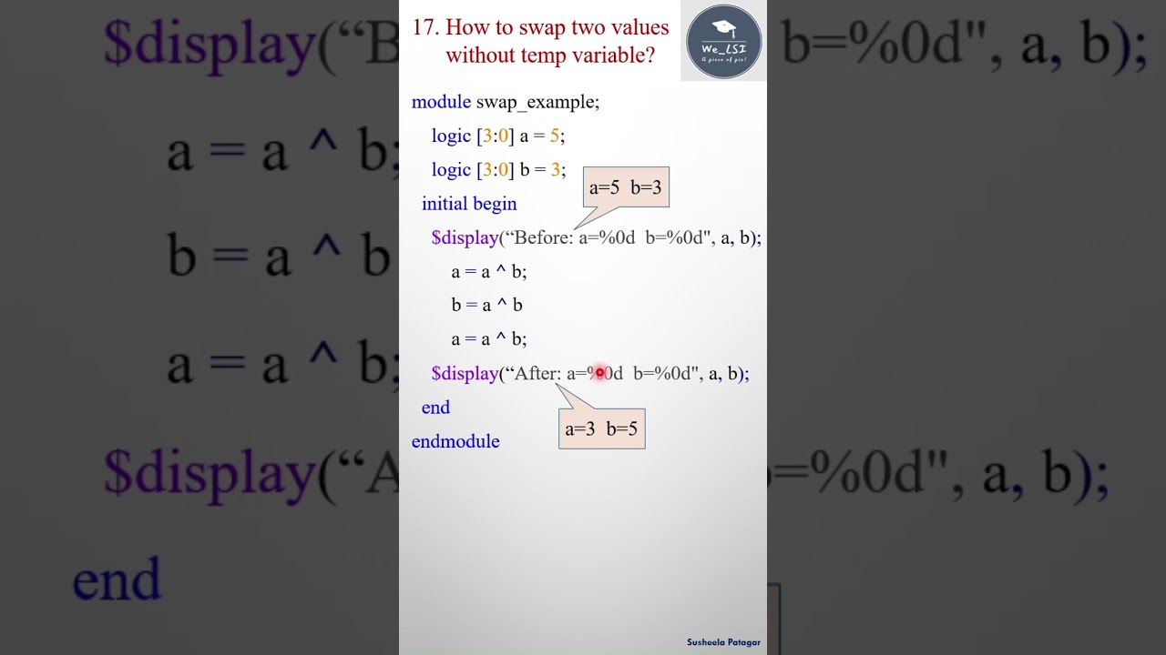 Systemverilog  Interview questions 17/n  #vlsi  #education#shorts #designverification #semiconductor