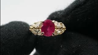 233402527 Thailand Ruby 2.29ct Diamond 0.73ct K18 5.2g