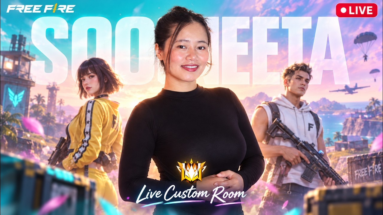 🔴 Free Fire LIVE with Sooneeta | Rank Push & Intense Gameplay ❤️ #freefire #live #sooneeta