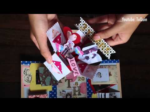 HANDMADE | DIY | HỘP BÍ MẬT kỷ niệm 3 năm yêu | Exploding box anniversary 3 years in love
