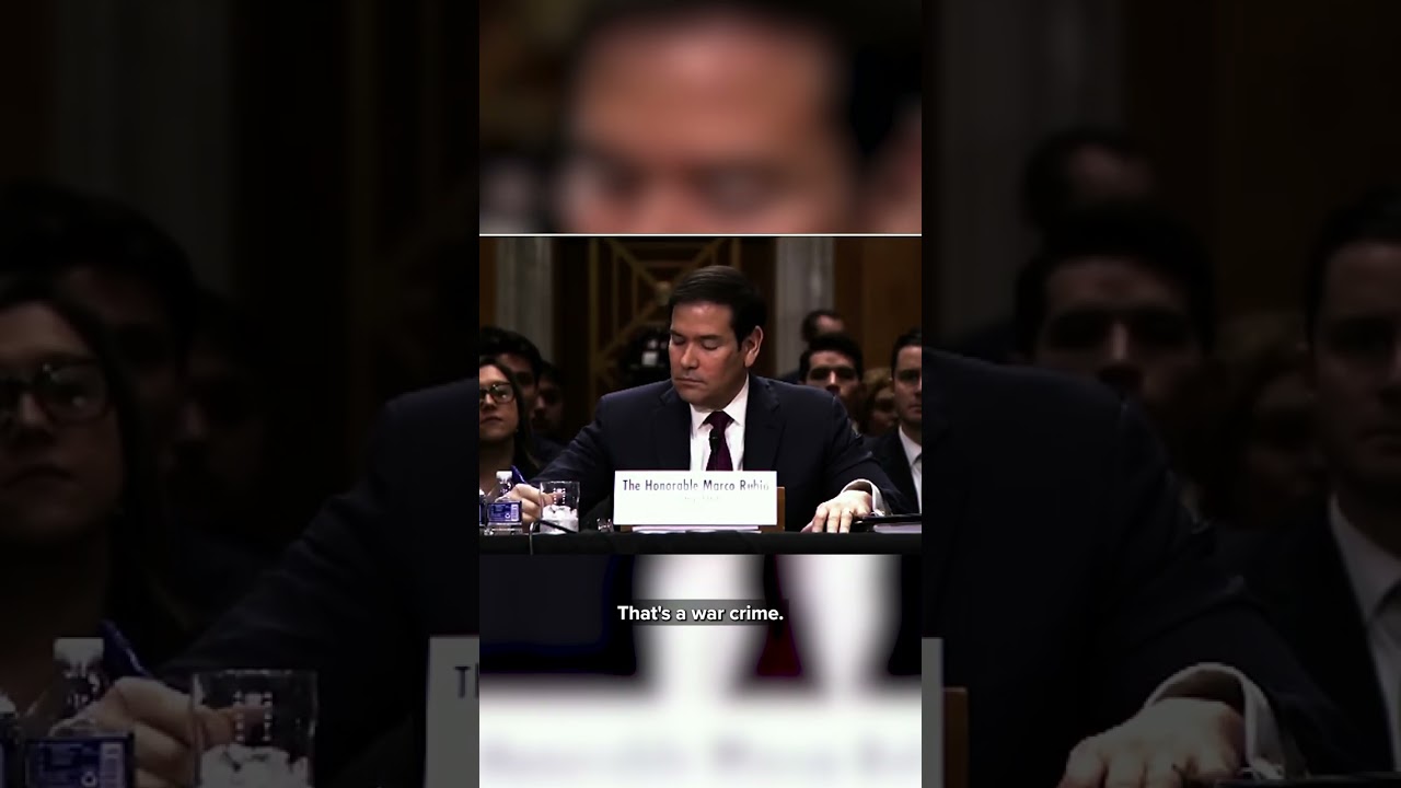 Protester interrupts Secretary of State Marco Rubio's opening statements