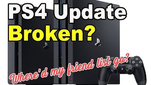 New Sony Playstation update version 8 - friends list killer, with fix