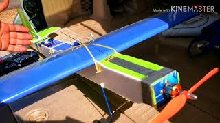 DIY RC Plane first project from foam board all self build except electronics parts