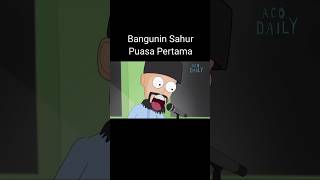 Bangunin Sahur Puasa Pertama #puasa #ramadhan #sahur #animasi screenshot 2