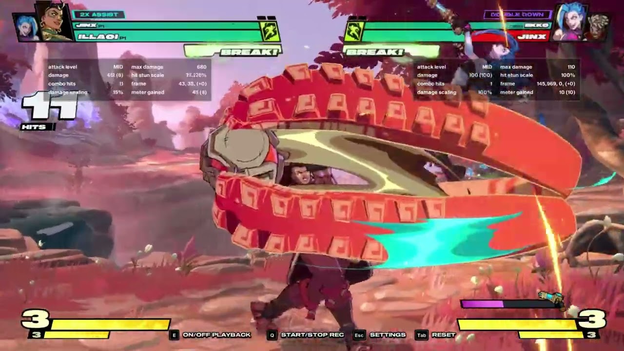 2XKO - Illaoi's tentacles setup Jinx's super for max damage