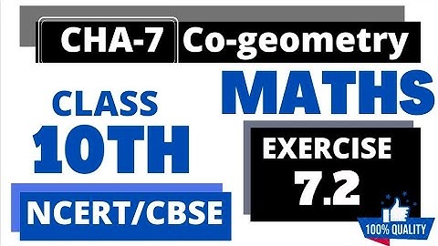 class 10 | maths |CHA-7| EX-7.2 |Example: 1,2 |Cbse/ncert