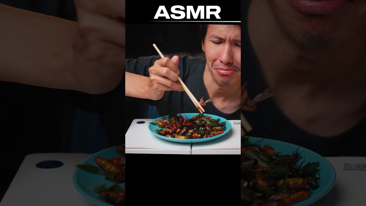 Fried insects ASMR 