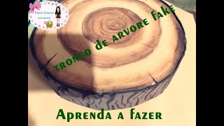 Bandeja tronco de árvore fake-passo a passo