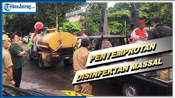 3 Kecamatan di Kota Semarang Disemprot Disinfektan Massal