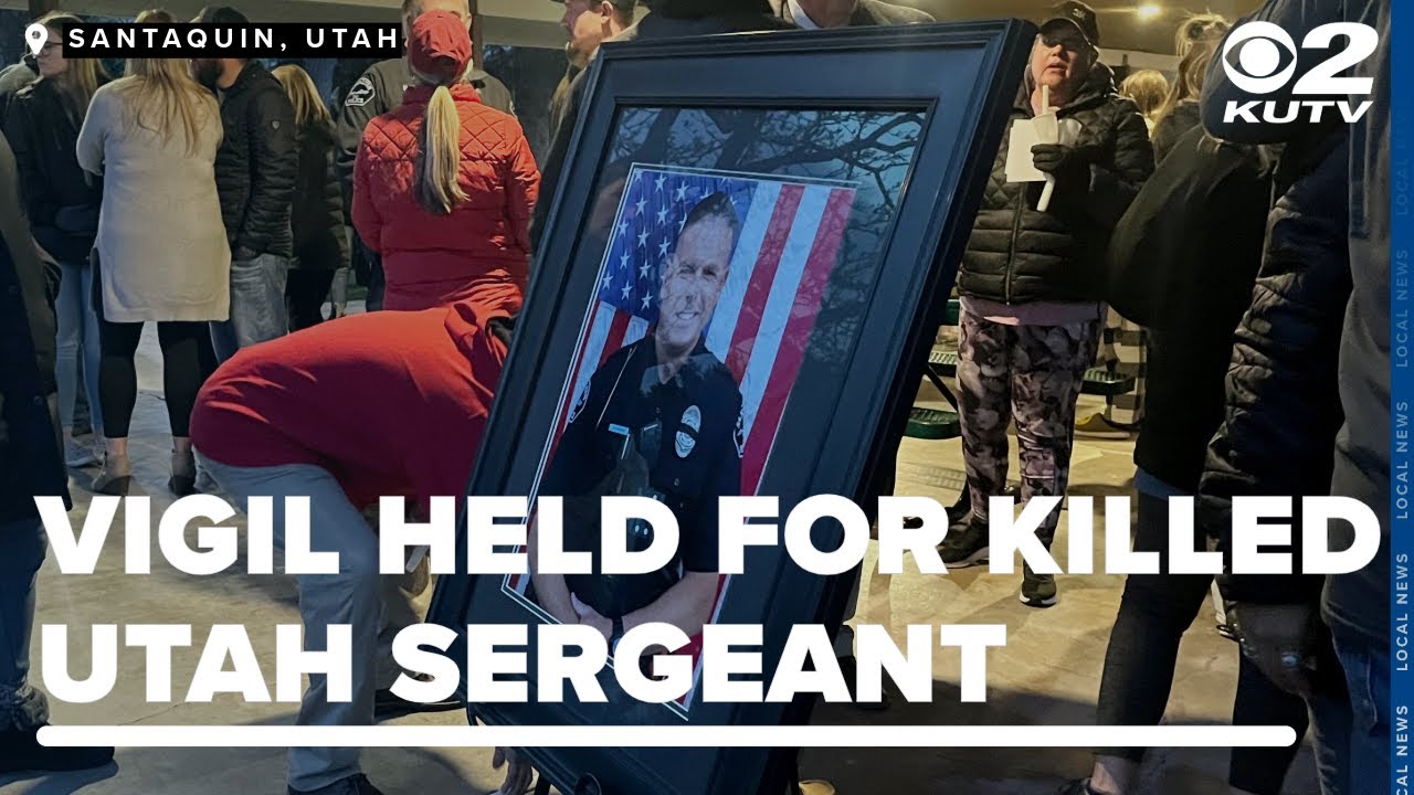 Vigil held in Santaquin for Sgt. Bill Hooser