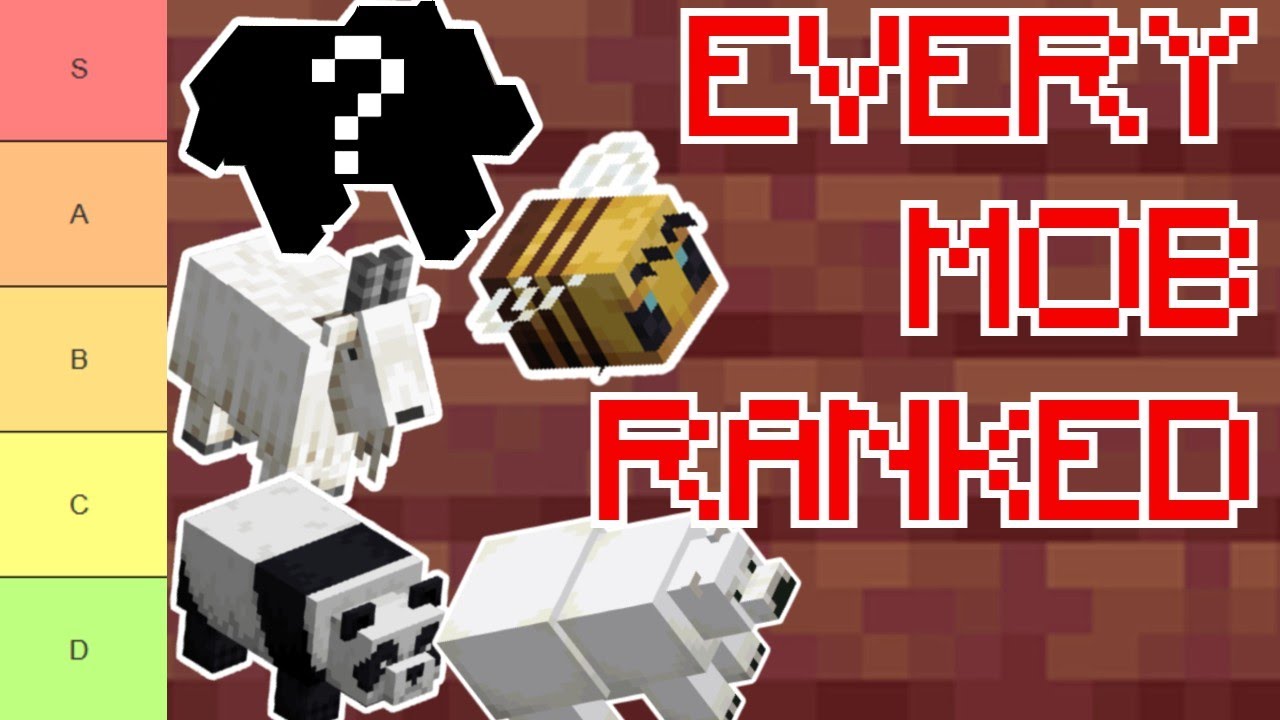 Ranking Every Neutral Mob in Minecraft