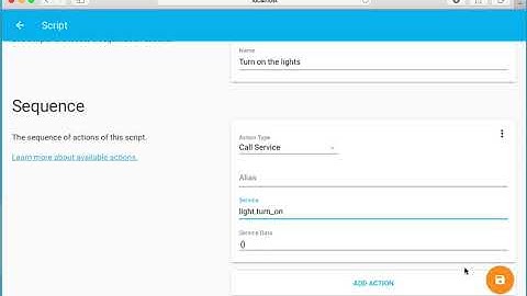 Creating a script in Home Assistant 0.52