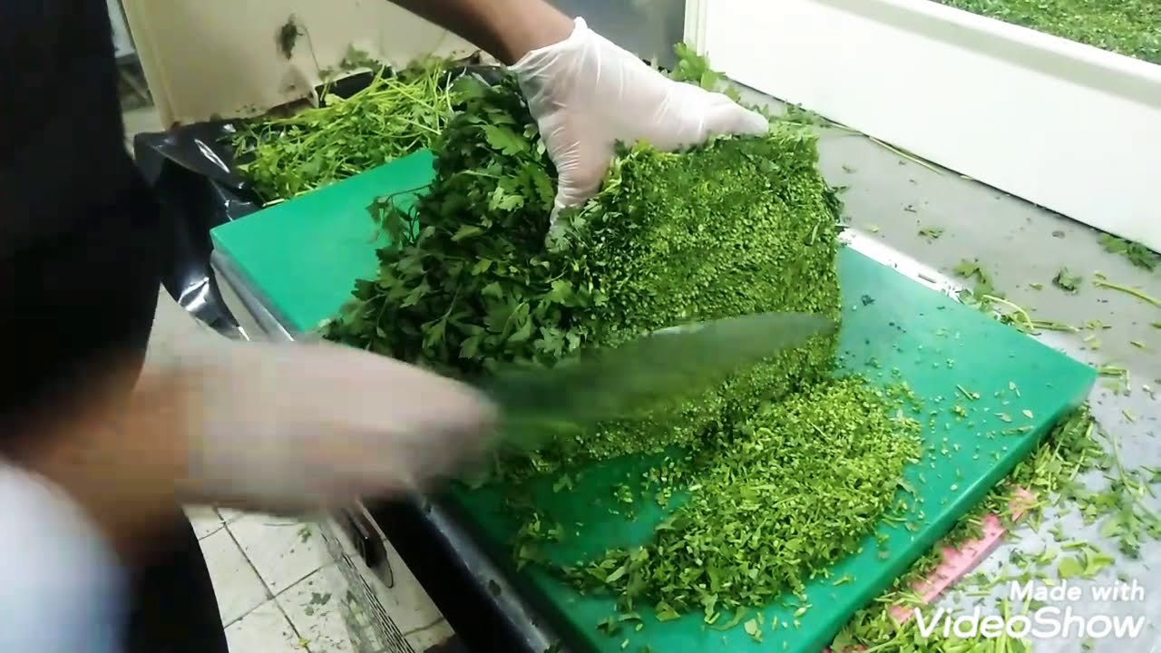 How to cut parsley 