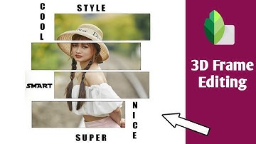 3D Frame Photo Editing Snapseed | Snapseed 3D Photo Editing | Mirror 3D Shadow Photo Editing