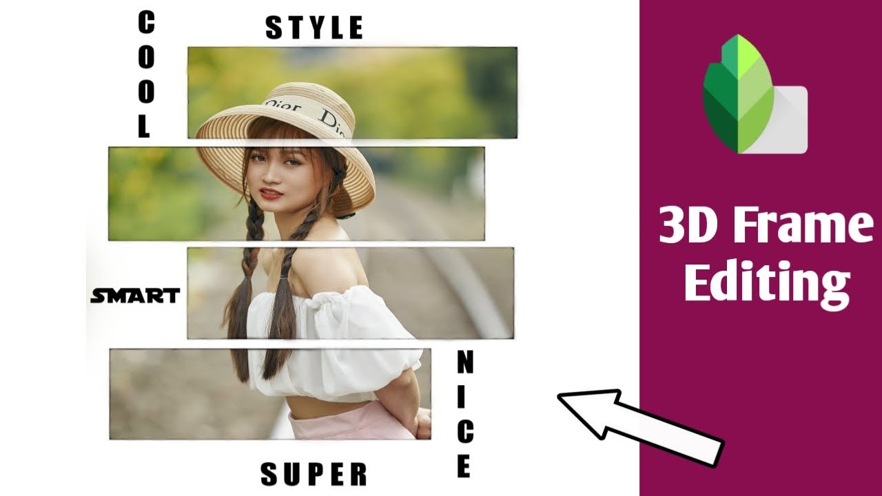 3D Frame Photo Editing Snapseed | Snapseed 3D Photo Editing | Mirror 3D Shadow Photo Editing