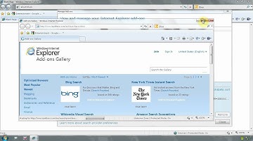 Internet Explorer - How to add google as search provider and remove bing
