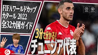 3分で分かる！ チュニジア代表🇹🇳【FIFA ワールドカップ カタール 2022 全32カ国ガイド 16／32】