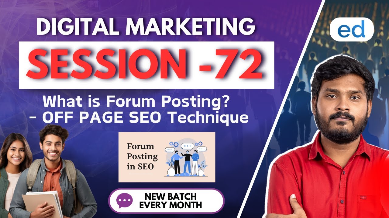 What is Forum Posting? - OFF PAGE SEO Technique | Digital Marketing Course 2025 | Edurself