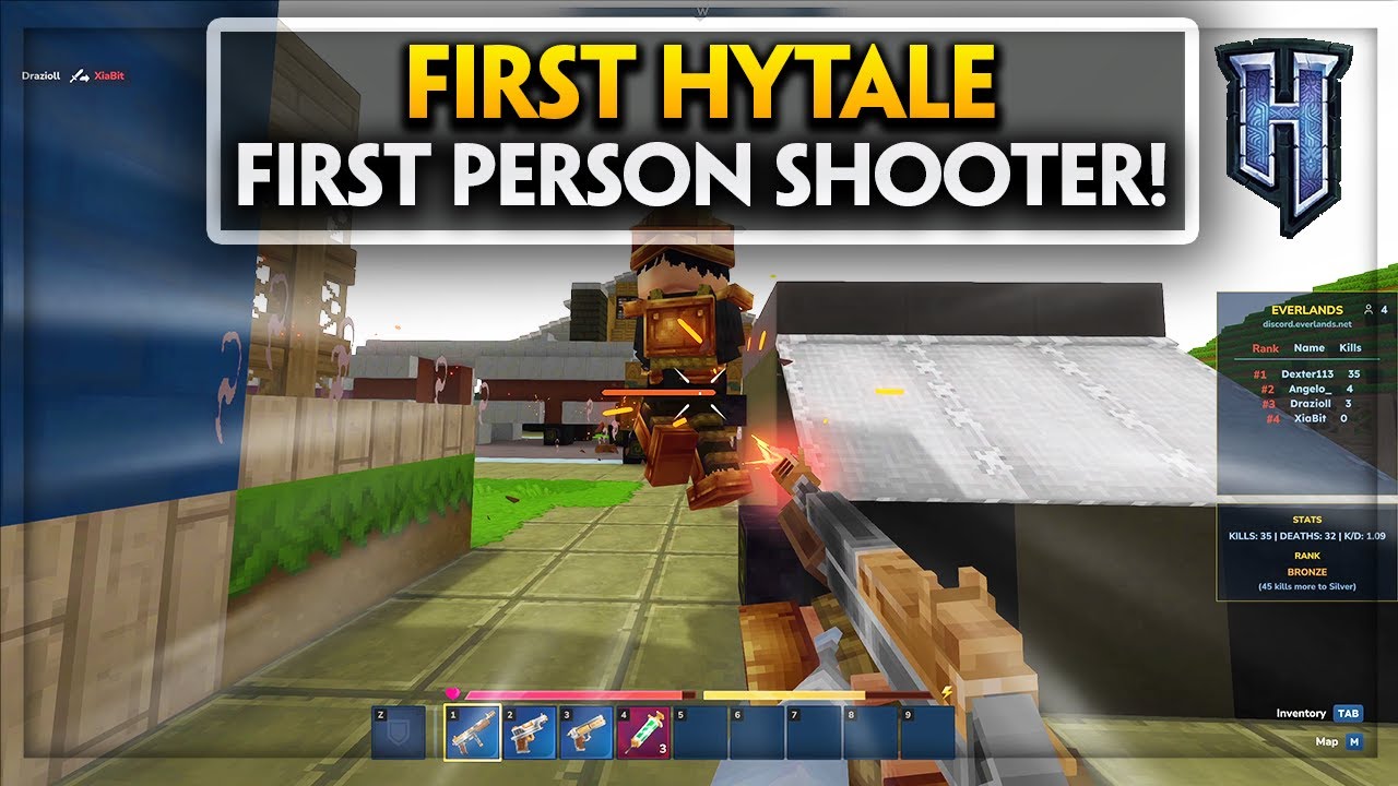FIRST Hytale First Person Shooter! | Weapons | Pistols | Deathmatch