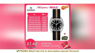 RDUNAE RA02 2025 New Men's Quartz Watch K1 Mineral Crystal Miyota Super 2035 Stainless Steel Night L