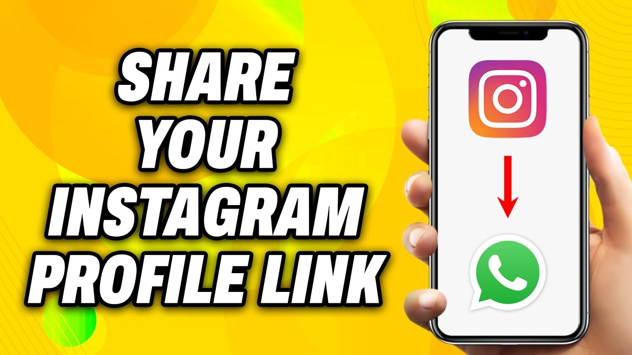 How to share your instagram profile link on whatsapp - Easy Fix