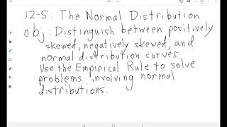 12-5: The Normal Distribution (pt 1)